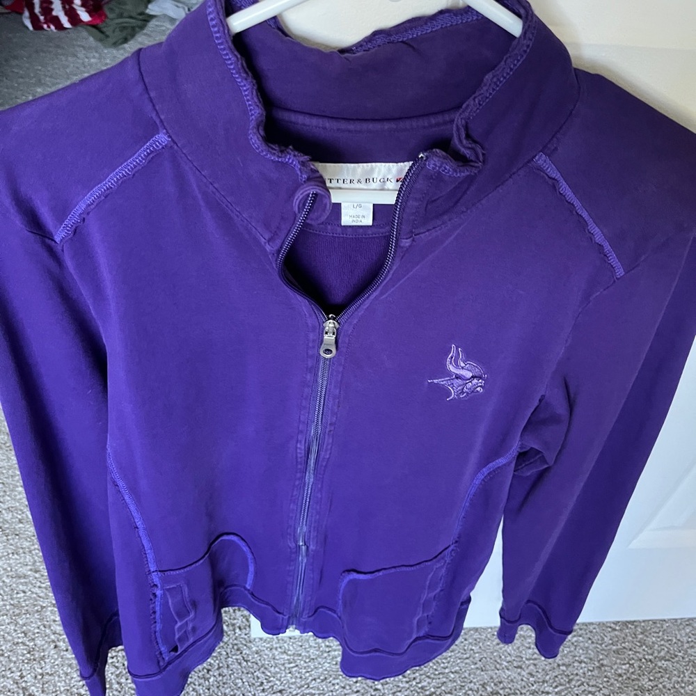MINNESOTA VIKINGS  womens Cutter & Buck zip up size large